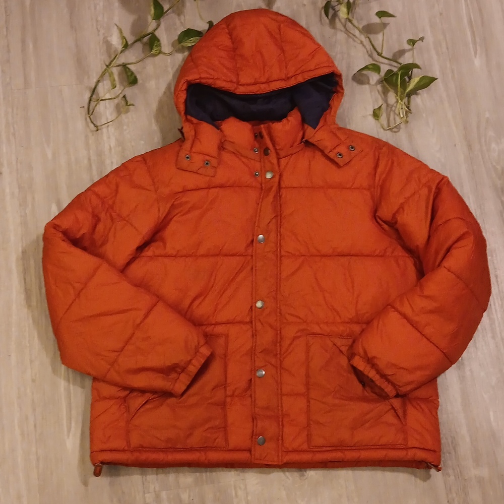 Orange Puffer Jacket